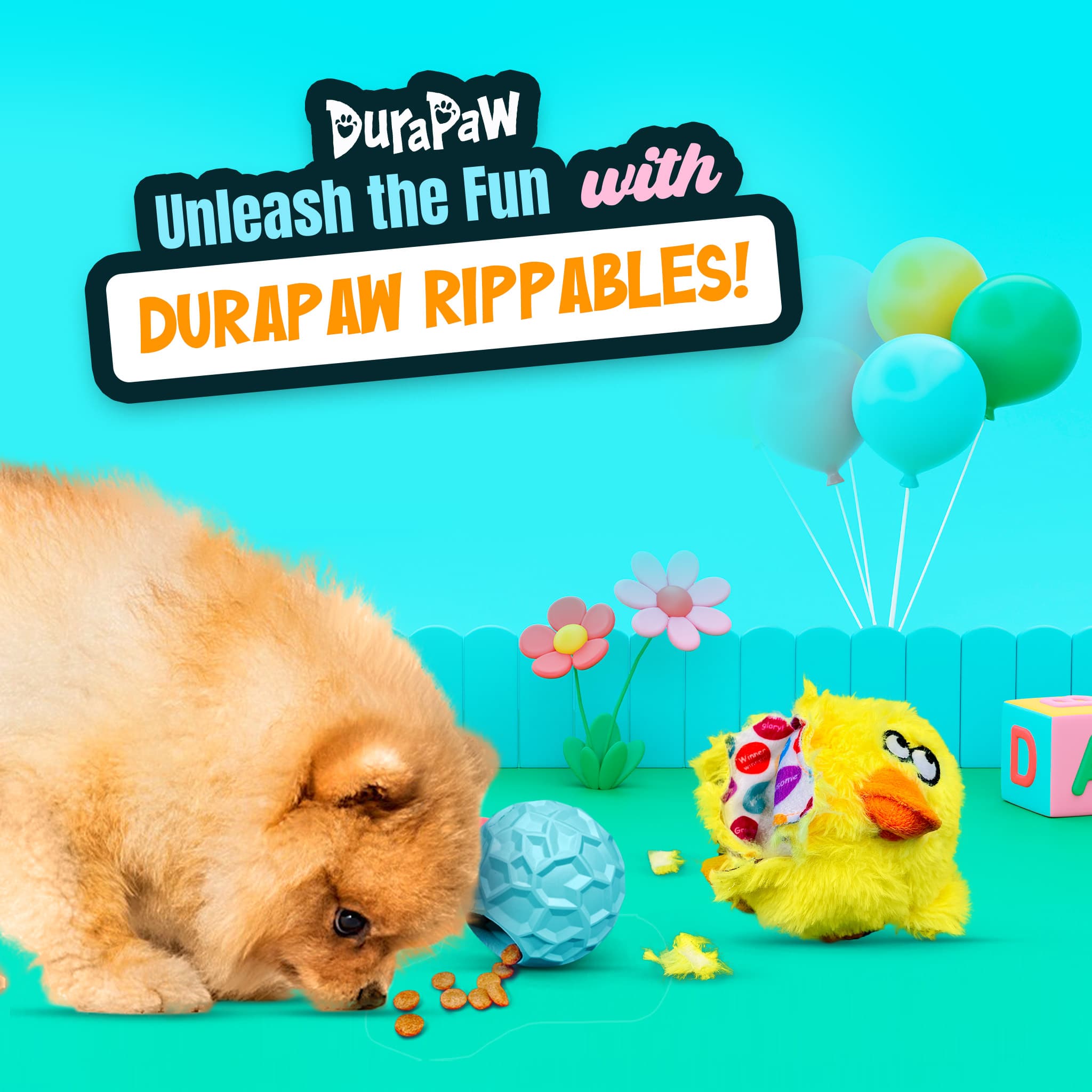 DuraPaw Exclusive Game Controller | Plush Dog Toy Treat Dispenser