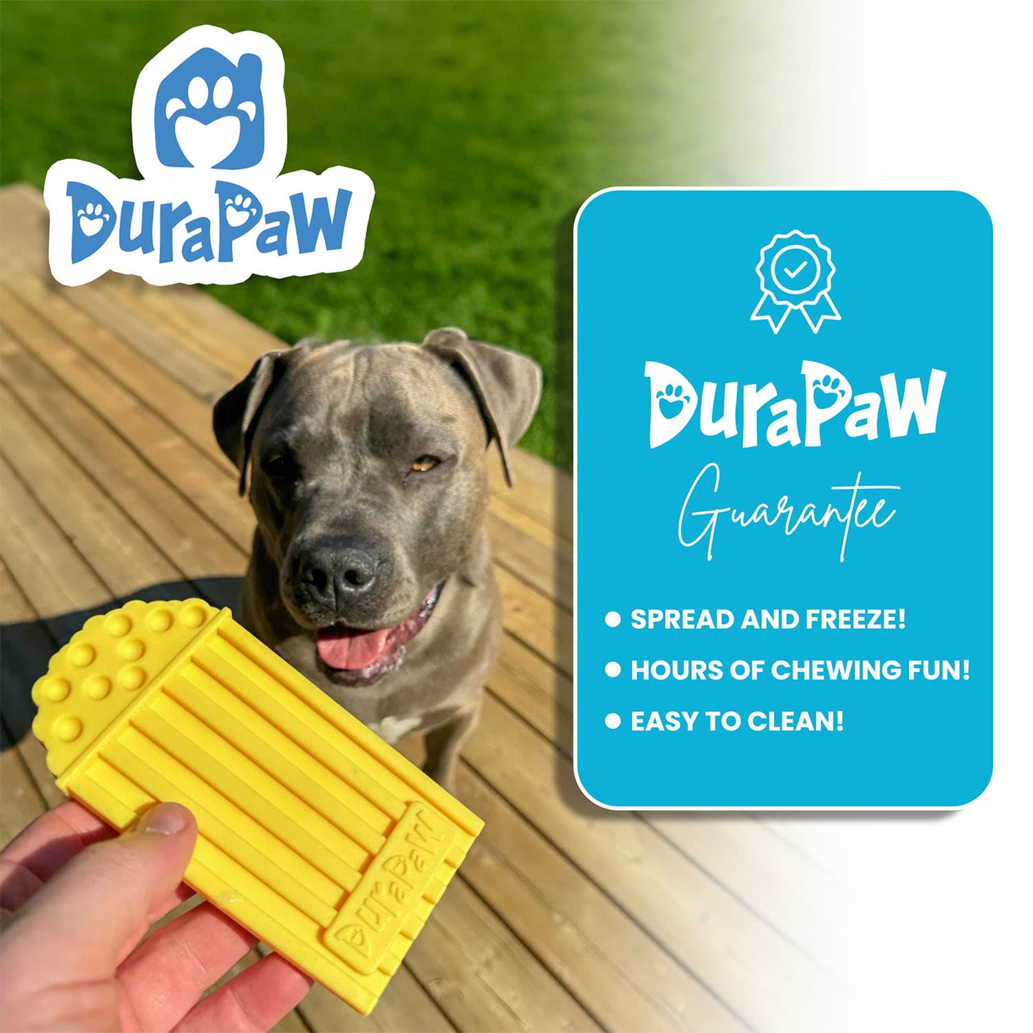 DuraPaw Canadian Popcorn Dog Chew Toy