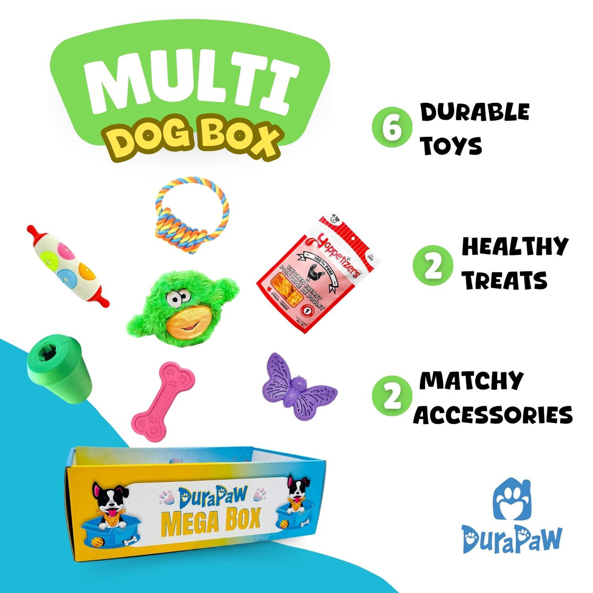 DuraPaw Multi Dog Box Monthly Pet Subscription