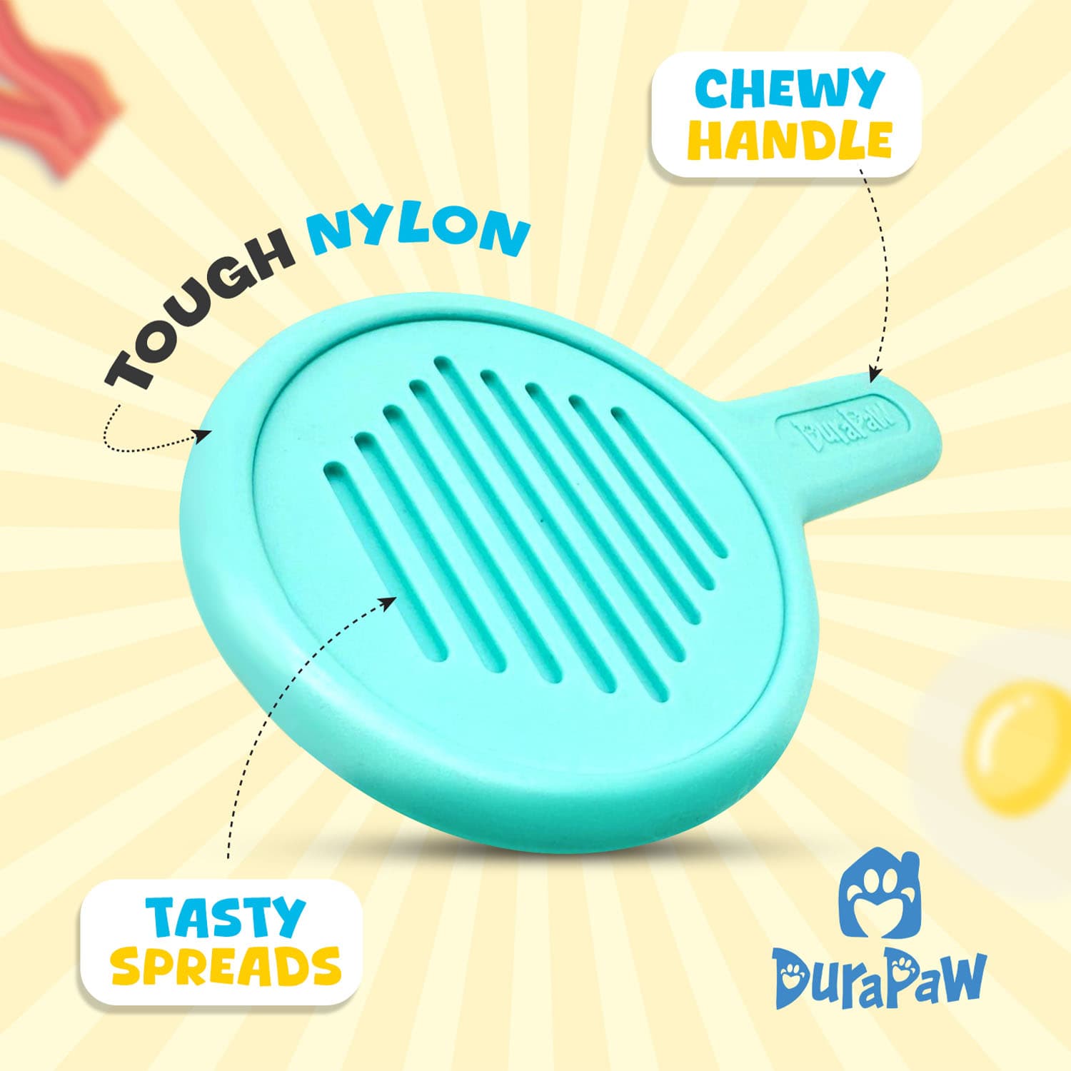 Tough Nylon Frying Pan Dog Chew Toy