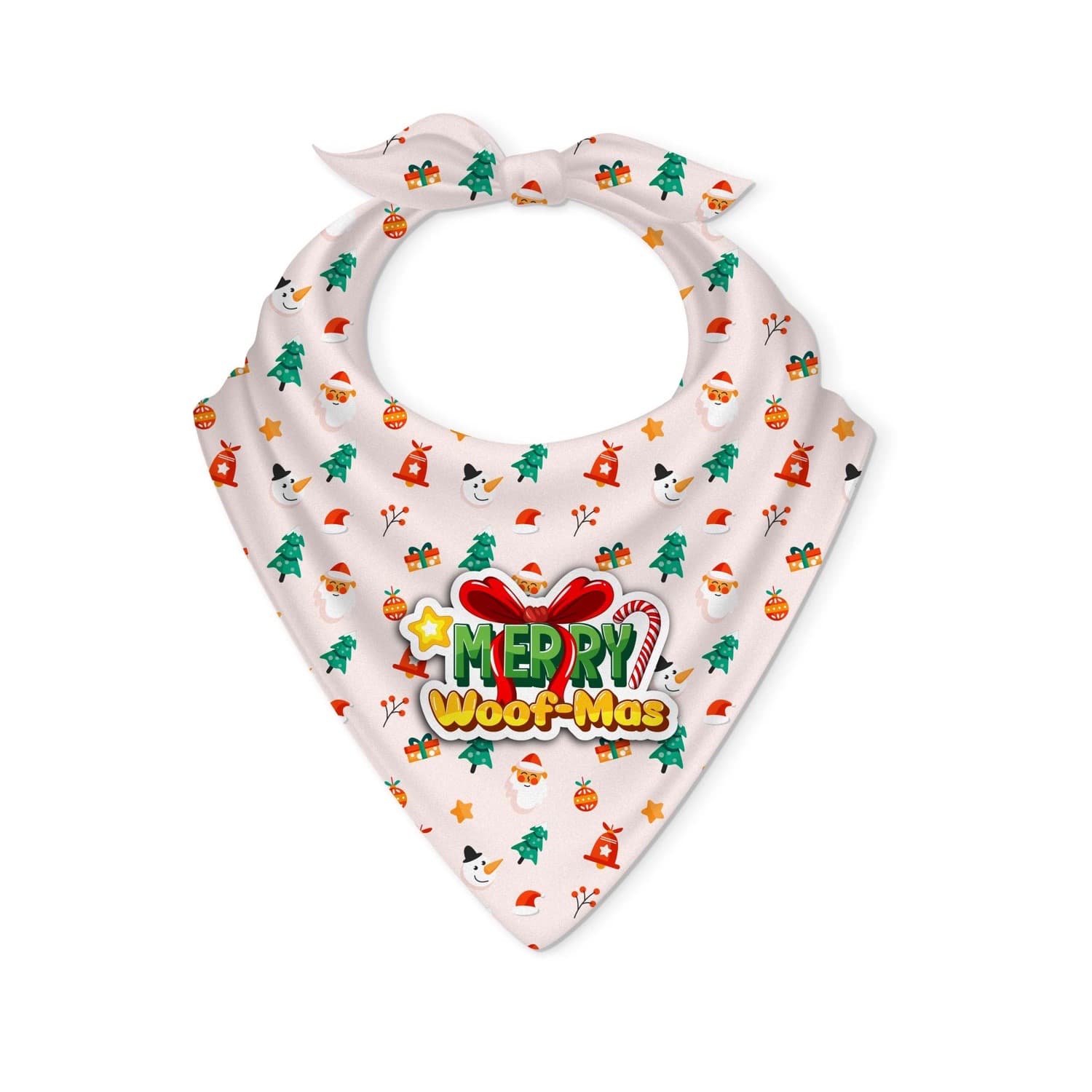 Merry Woofmas Christmas Holiday Dog Bandana Accessory